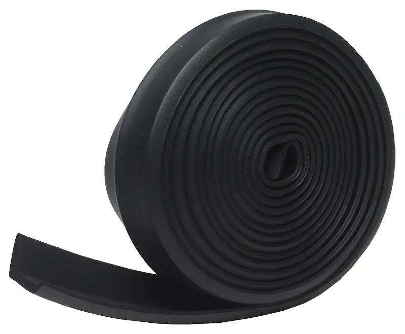 Garage Door Bottom Weatherseal For Wooden Doors, Black, 16 Ft.