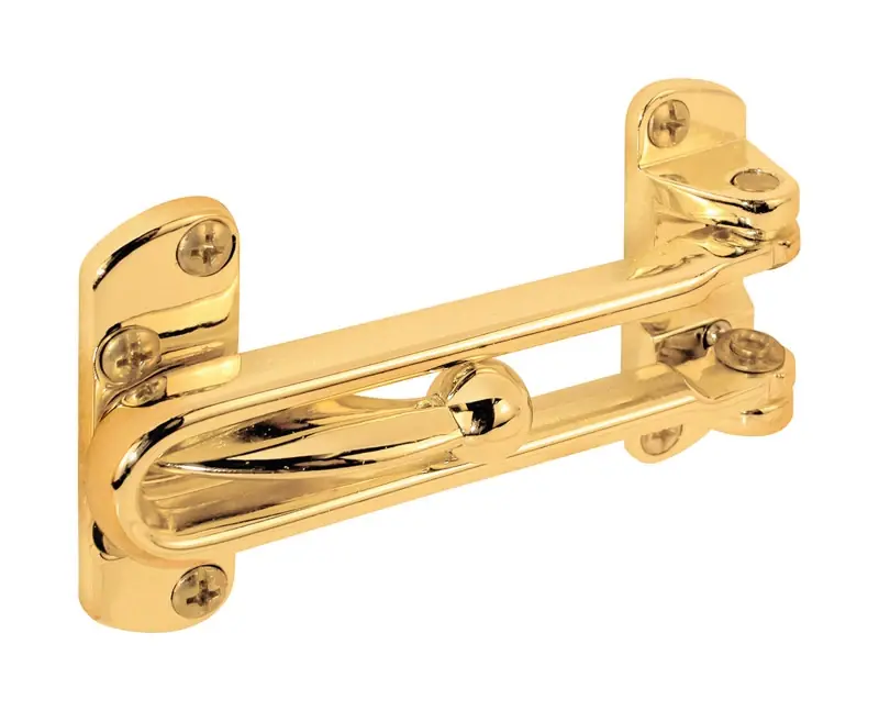 Swing Loop Door Guard 3-7/8 In. Length Brass-plated Metal