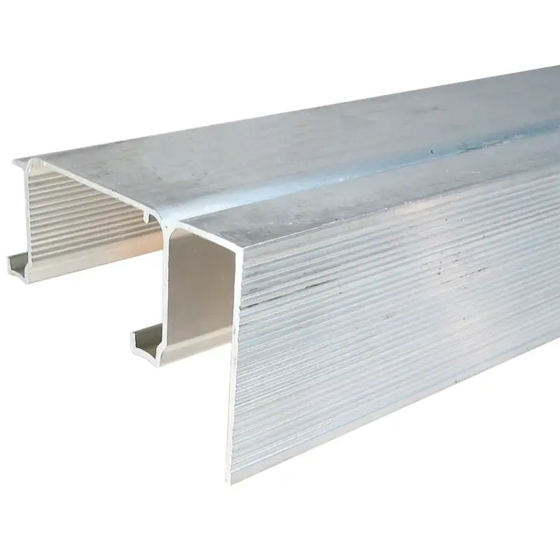 Johnson Hardware 72 In. L Mill Silver Aluminum By-Pass Fascia Track 1 Pk