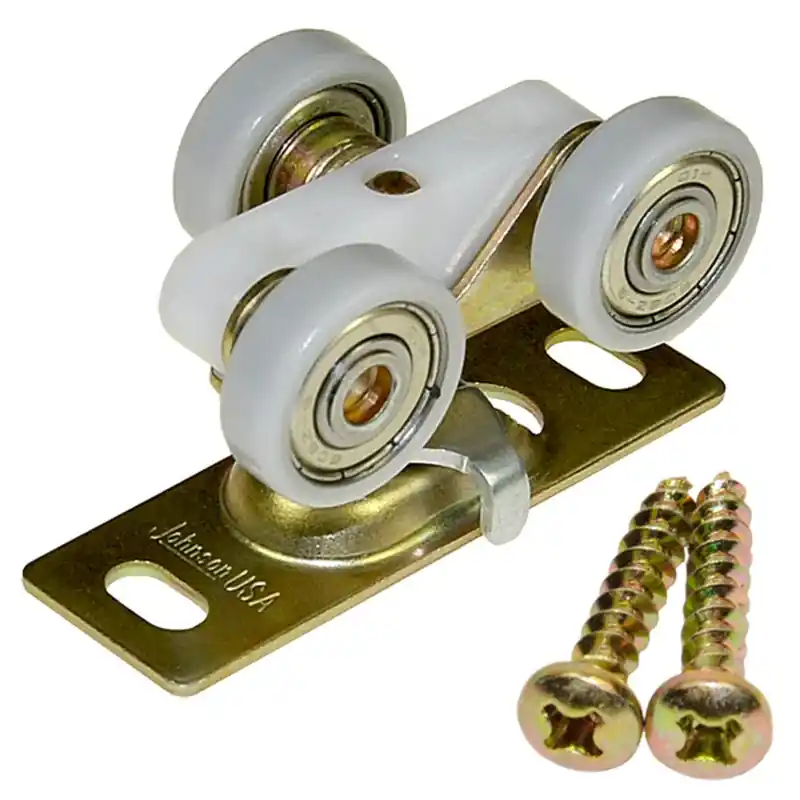 Johnson Hardware 7 In. L White Nylon/Rubber Door Hanger Kit