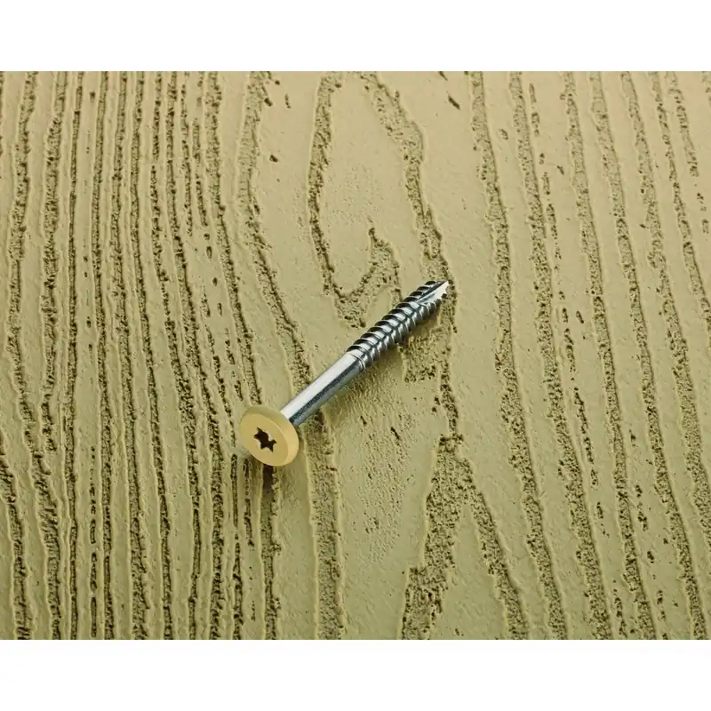 Starborn Deckfast No. 9 X 1-7/8 In. L Buckskin Star Pan Head Fascia Screws 100 Pk