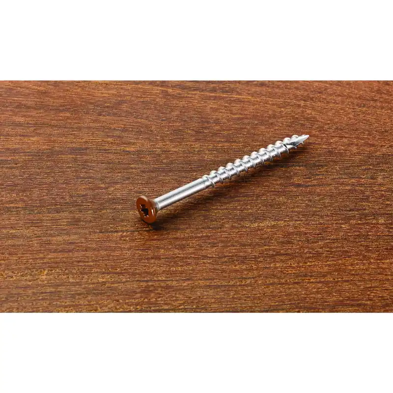 Starborn Headcote No. 10 X 2-1/2 In. L Brown Star Flat Head Deck Screws 350 Pk