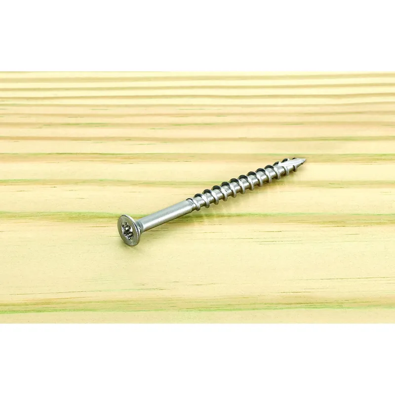 Starborn Deckfast No. 10 X 2-1/2 In. L Silver Star Flat Head Deck Screws 250 Pk