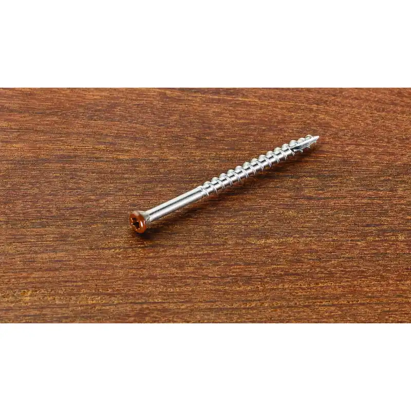 Starborn Headcote No. 8 X 2-1/2 In. L Brown Star Trim Head Deck Screws 350 Pk