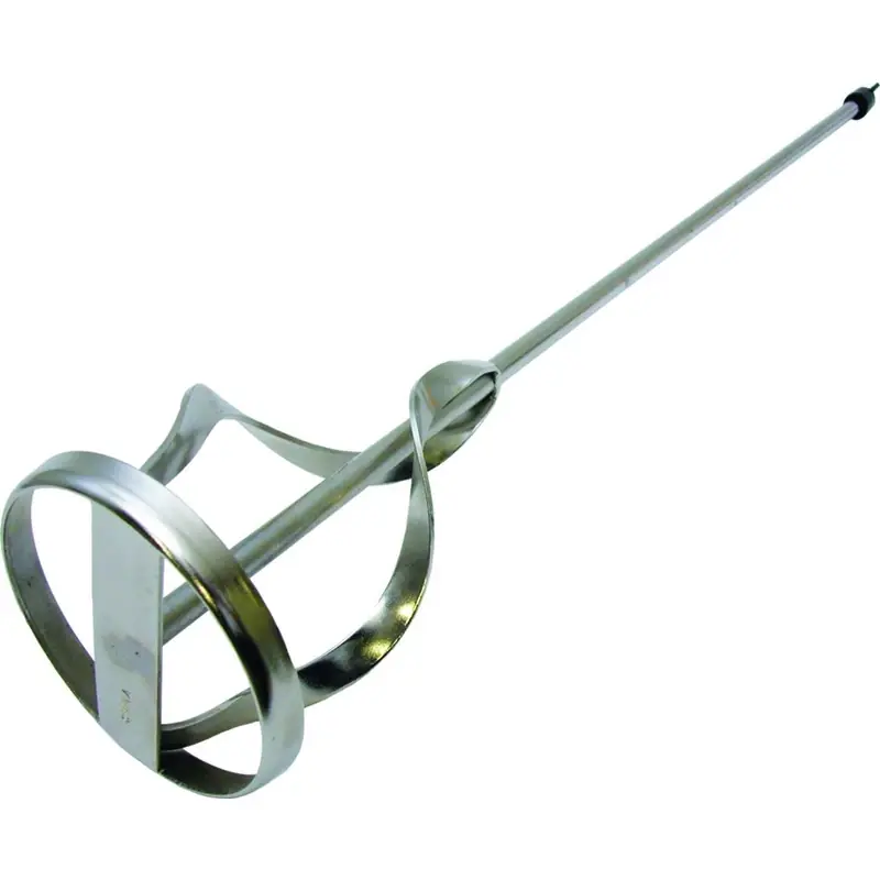 Steel Ribbon Mud Mixer 4 In. W X 24 In. L - Ideal For Paint And Drywall