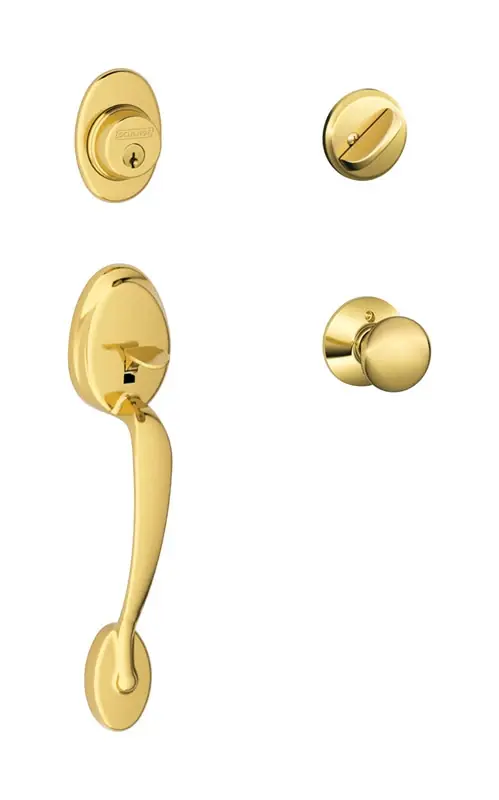 Plymouth Bright Brass Handleset Right Or Left Handed F60ply605