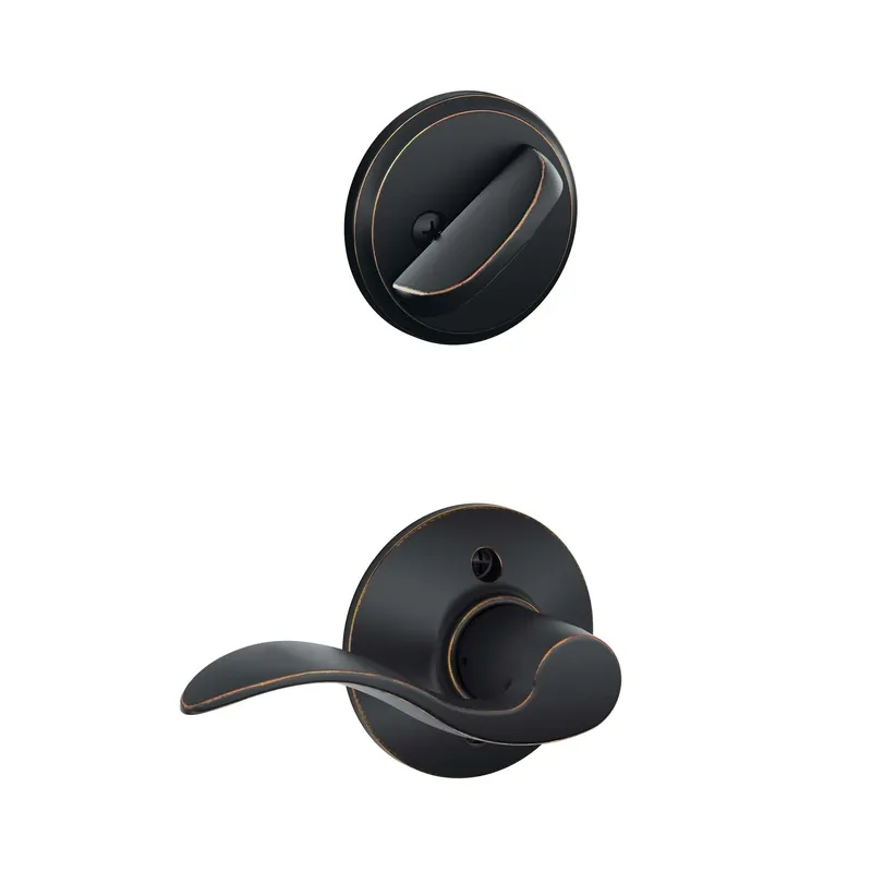 Modern Aged Bronze Left Handed Handleset F59acc716lh