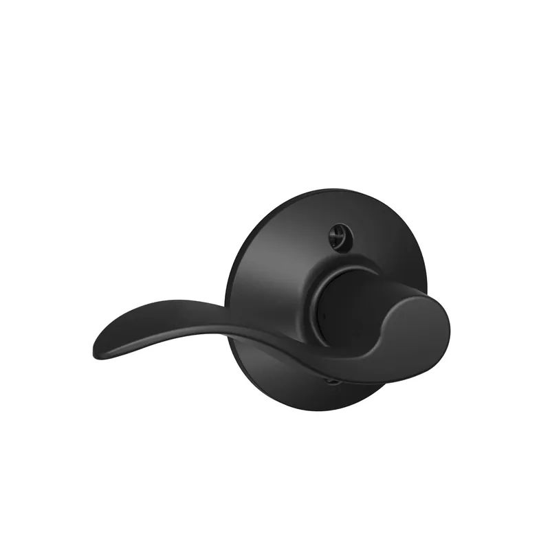 Accent Matte Black Dummy Lever Left Handed F170acc622lh
