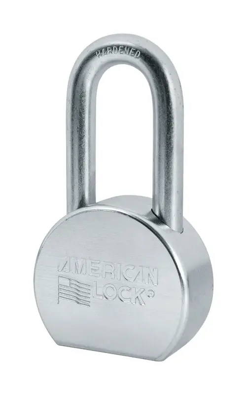 American Lock 2-1/2 In. W Steel 4-Pin Cylinder Weather-Resistant Padlock
