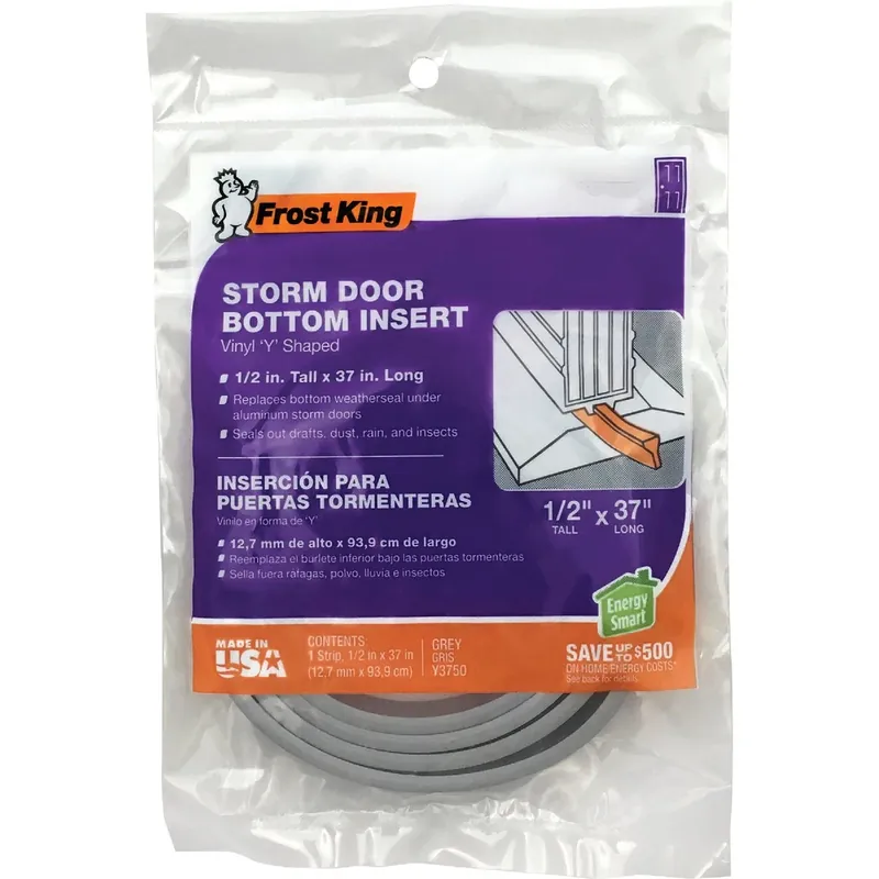 Frost King 37 In. L Gray Vinyl Door Bottoms 1 Pk