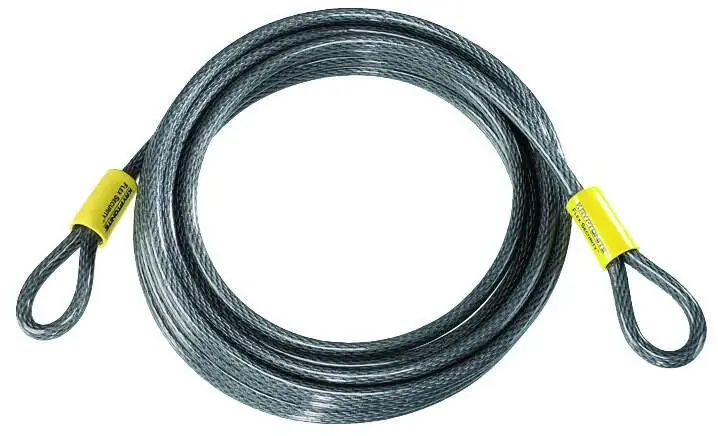 Schlage 360 In. H X 3/8 In. W X 30 Ft. L Steel Double Locking Double Loop Cable