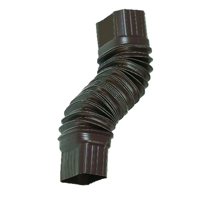 Gutter Flex Elbow, Brown, 2 X 3 In.