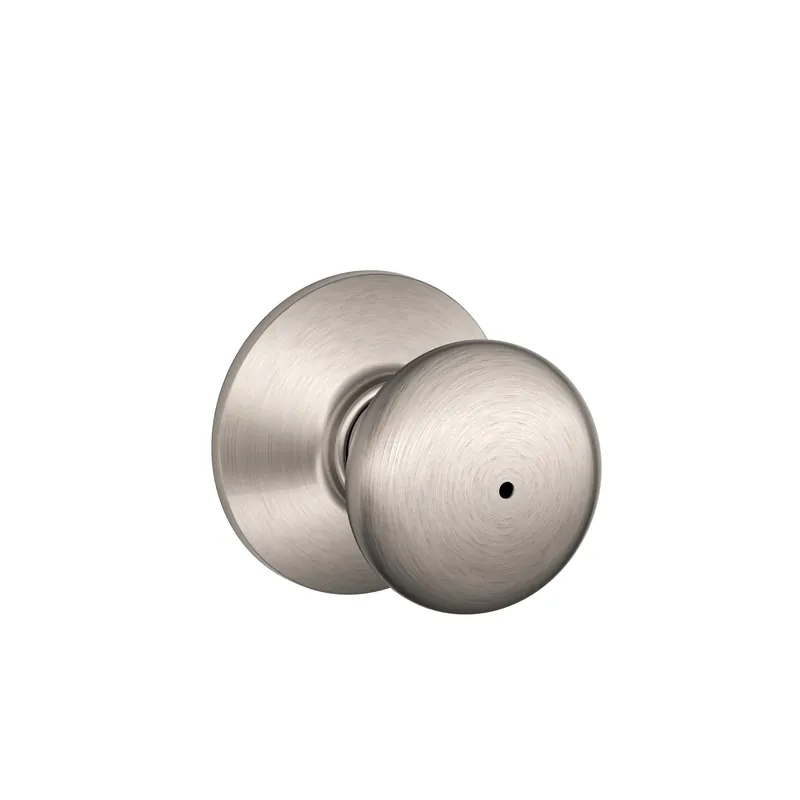Plymouth Satin Nickel Bed And Bath Privacy Knob Lock F40ply619