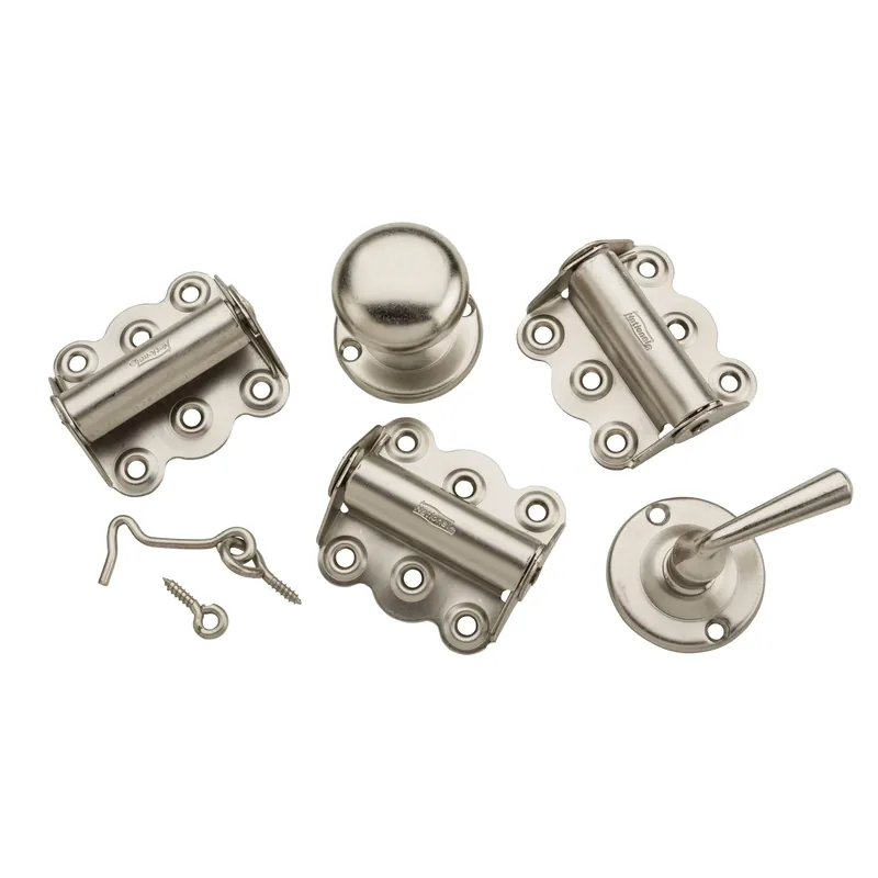 National Hardware Satin Nickel Steel Screen/Storm Door Hardware Set 1 Pk