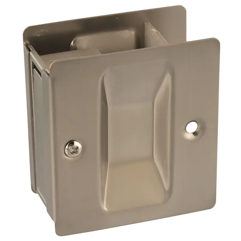 Pocket Door Pull, Satin Nickel