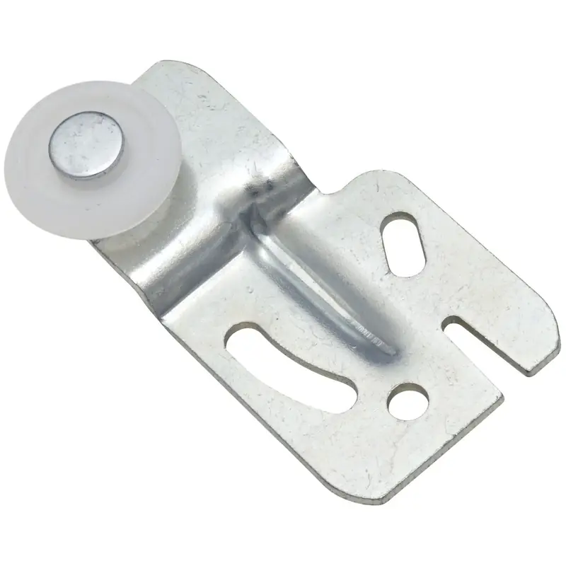 National Hardware Zinc-Plated Silver/White Plastic/Steel Sliding Door Hangers 2 Pk