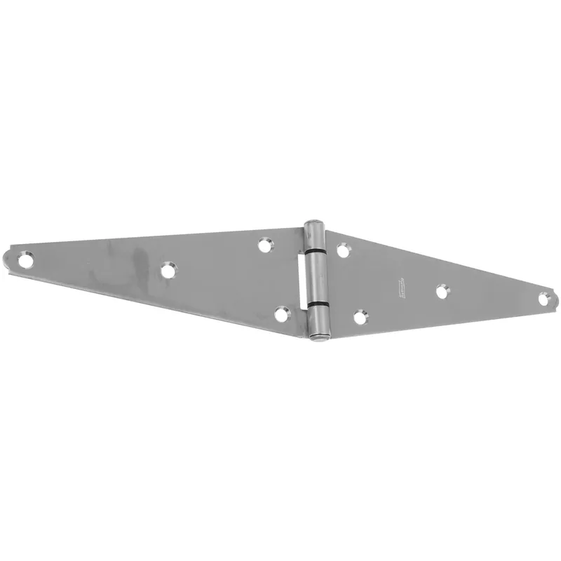 National Hardware 8 In. W X 8 In. L Stainless Steel Stainless Steel Heavy Duty Strap Hinge 1 Pk