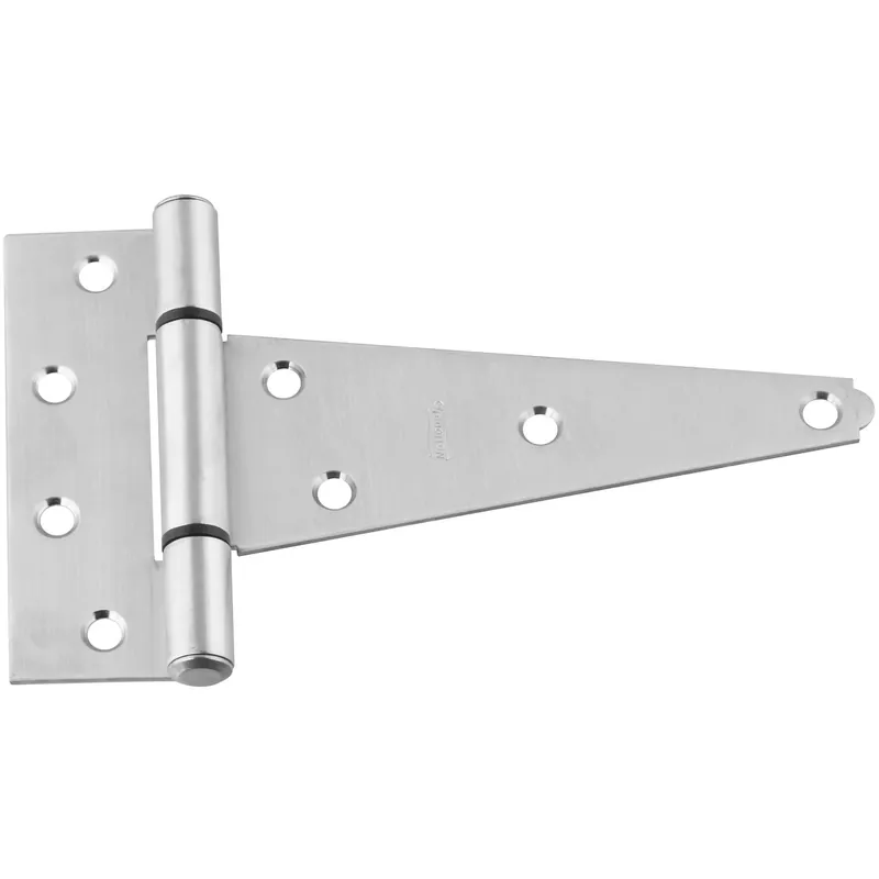 National Hardware 6 In. W X 6 In. L Silver Stainless Steel Heavy Duty T Hinge 1 Pk