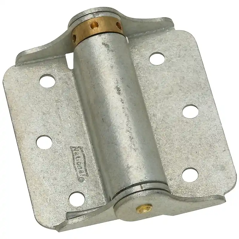 National Hardware 3 In. W X 3 In. L Galvanized Silver Steel Spring Hinge 2 Pk