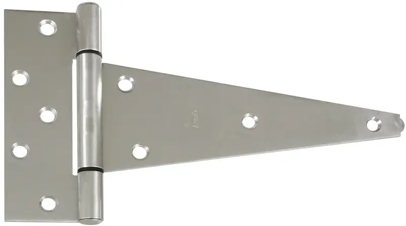 National Hardware 10 In. W X 10 In. L Stainless Steel Stainless Steel Heavy Duty T Hinge 1 Pk