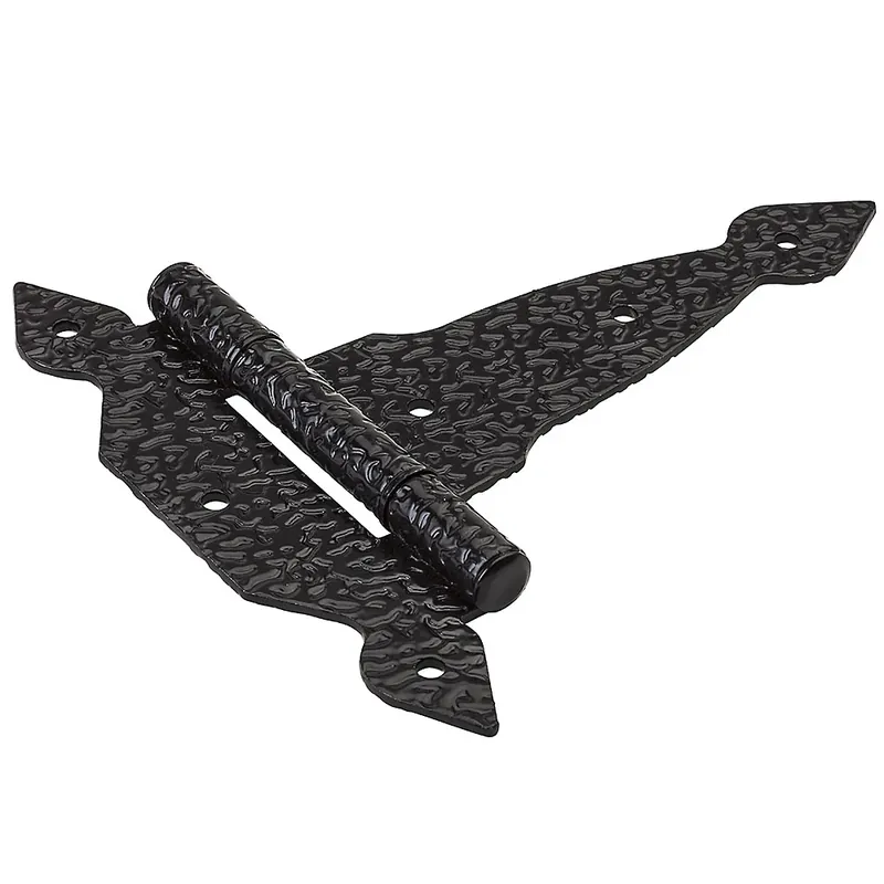 National Hardware 1/8 In. W X 6 In. L Black Steel Spear T Hinge 1 Pk
