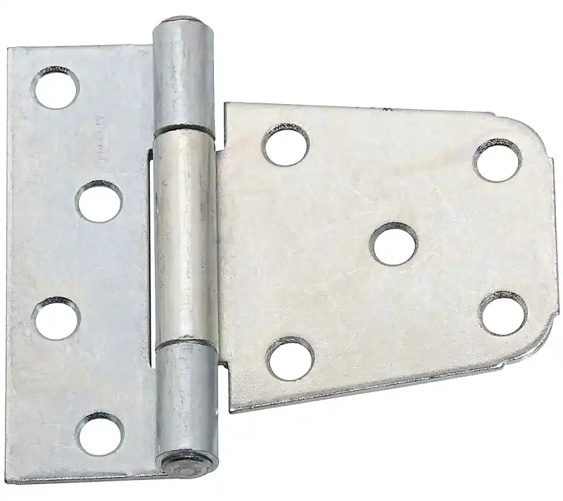 National Hardware 3-1/2 In. L Zinc-Plated Silver Steel Extra Heavy Gate Hinge 2 Pk