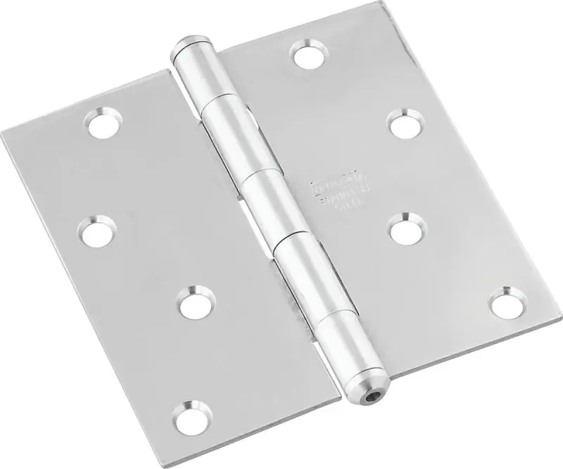 National Hardware 4 In. L Stainless Steel Door Hinge 1 Pk