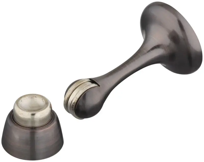 Hardware N337-162 Antique Bronze Magnetic Rigid Door Stop, 3 In Projection