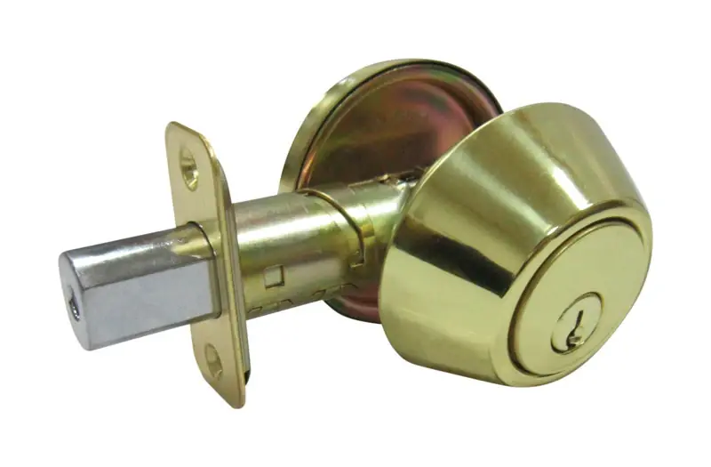 Polished Brass Single Cylinder Deadbolt 1-3/4 In Model Dl71