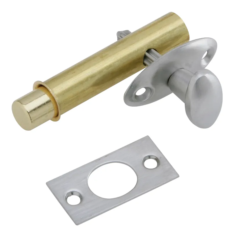 Satin Nickel Brass Mortise Bolt S48b15 1-3/4" Length For Residential Use