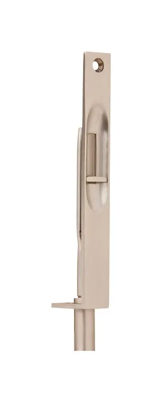 Satin Nickel Brass Flush Bolt 6 Inch Manual With 1 Inch Throw