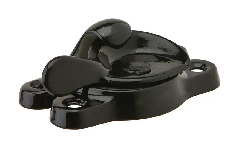 Ives Black Aluminum Window Lock 1 Pk