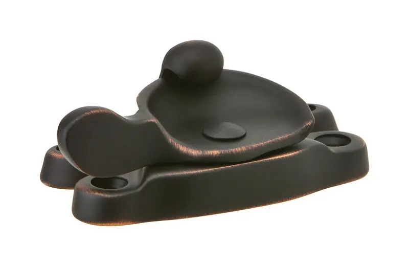 Ives Aged Bronze Black Aluminum Window Lock 1 Pk