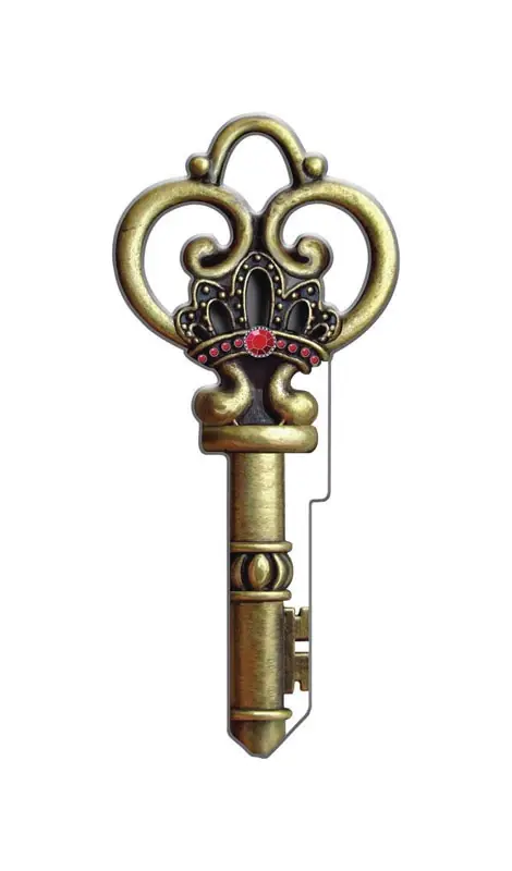 Lucky Line Skeleton House Key Blank Double For Kwikset KW1/11 Multicolored