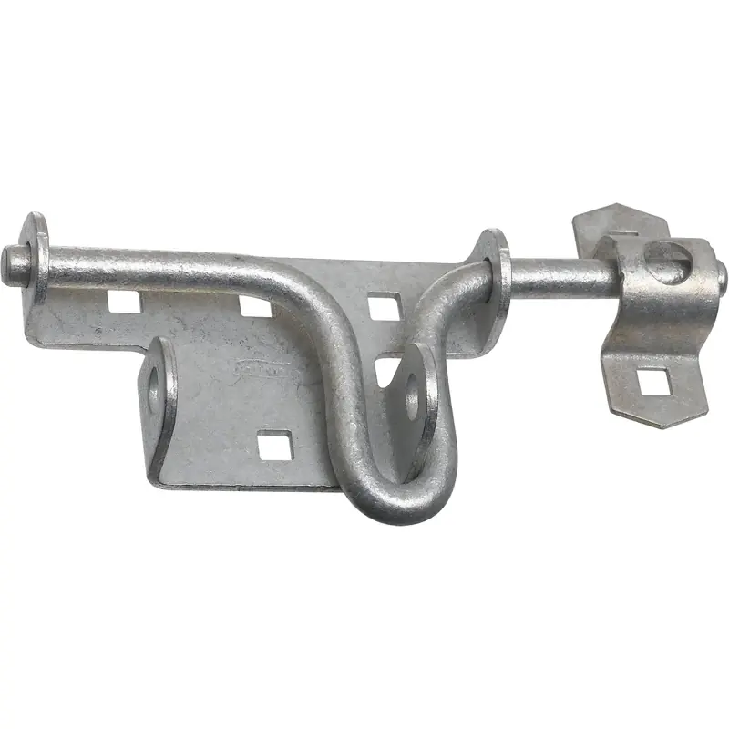 Sliding Bolt Door/Gate Latch, Galvanized Steel Rod Bar