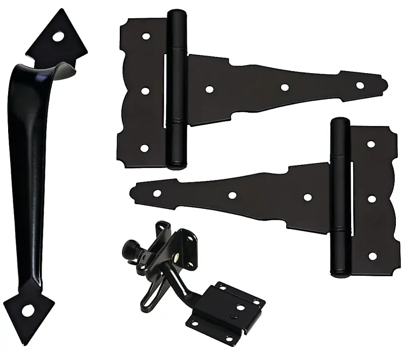 National Hardware Black Steel Gate Hardware Kit 1 Pk