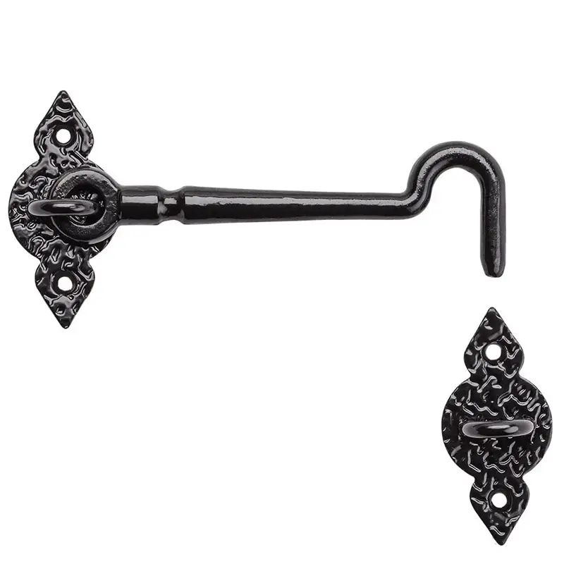 National Hardware 6 In. L Black Steel Gate Hook 1 Pk