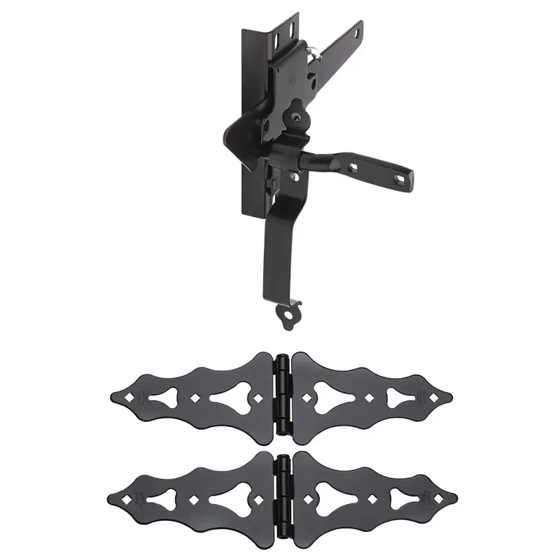 National Hardware Black Steel Gate Hardware Kit 1 Pk