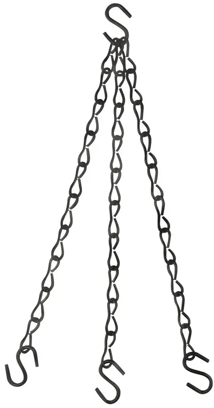 National Hardware Black Steel 18 In. H Decorative Chains 1 Pk