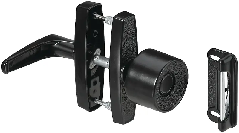 National Hardware Matte Black Zinc Universal Knob Latch 1 Pk
