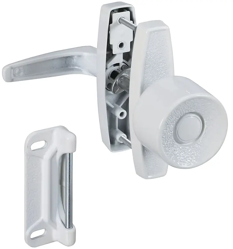 National Hardware Bright White Zinc Universal Knob Latch 1 Pk