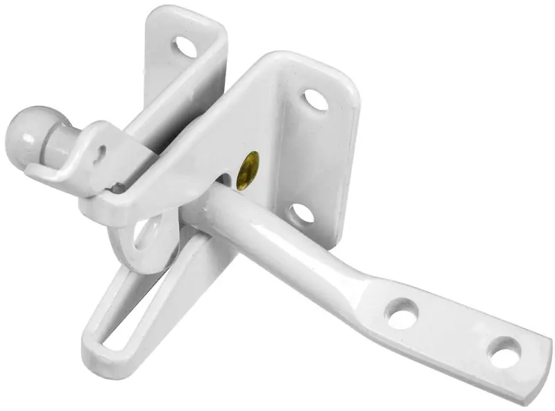 White Automatic Gate Latch