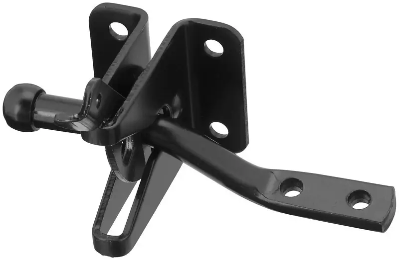 2.38 In. H X 2.63 In. W Steel Automatic Gate Latch - Black