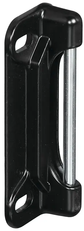 National Hardware 1 In. H X 2.5 In. L Black Steel Deadbolt Strike