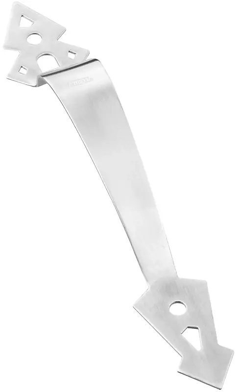 Gate Pull, Ornamental Stainless Steel, 11 In.