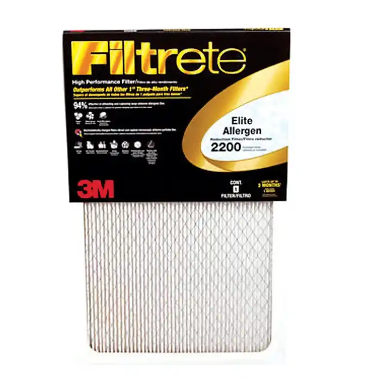 Filtrete 20 In. W X 20 In. H X 1 In. D Polypropylene 2200 MPR Pleated Allergen Air Filter 1 Pk