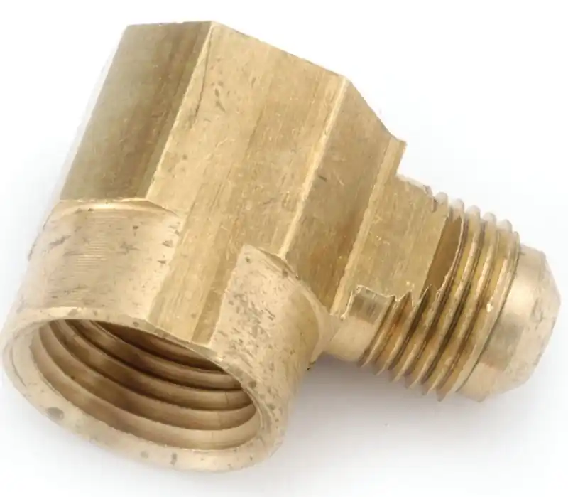 Flare Elbow, Range Shape, Lead Free Brass, 1/2 Flare X 3/8 In. FPT