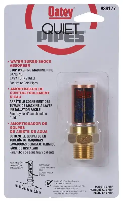 Oatey Quiet Pipes 1/2 In. MIP Each X 1/2 In. D MIP Each Copper Water Hammer Arrester 1 Pk