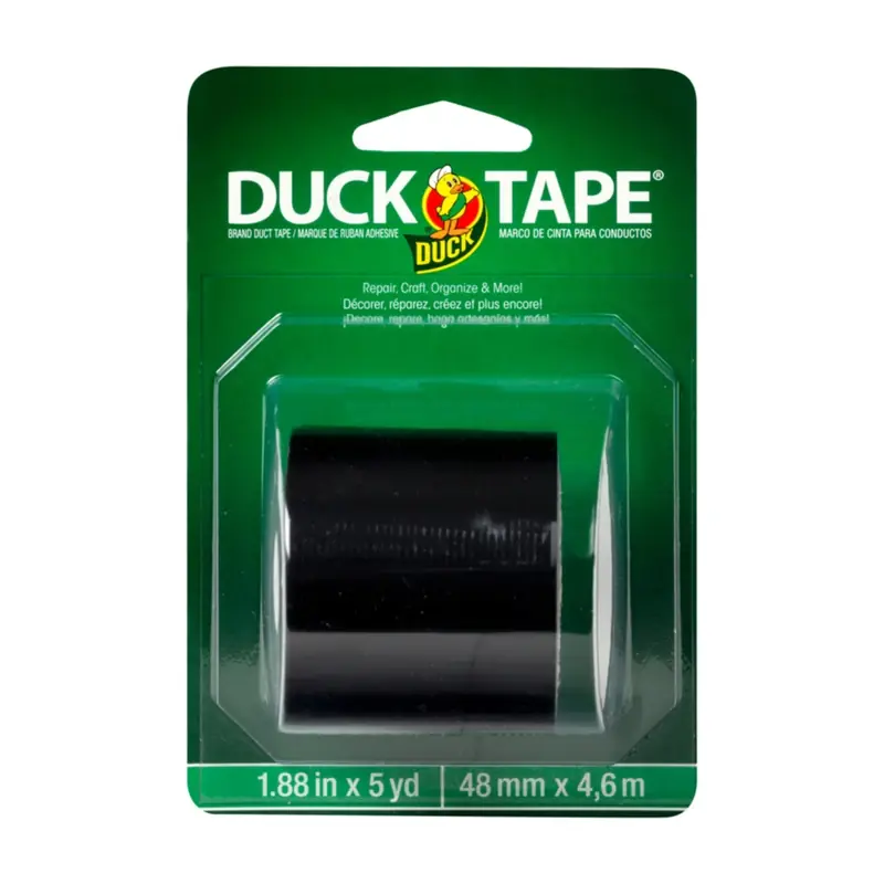 1.88 In. W X 5 Yd L Black Solid Duct Tape - Heavy Duty