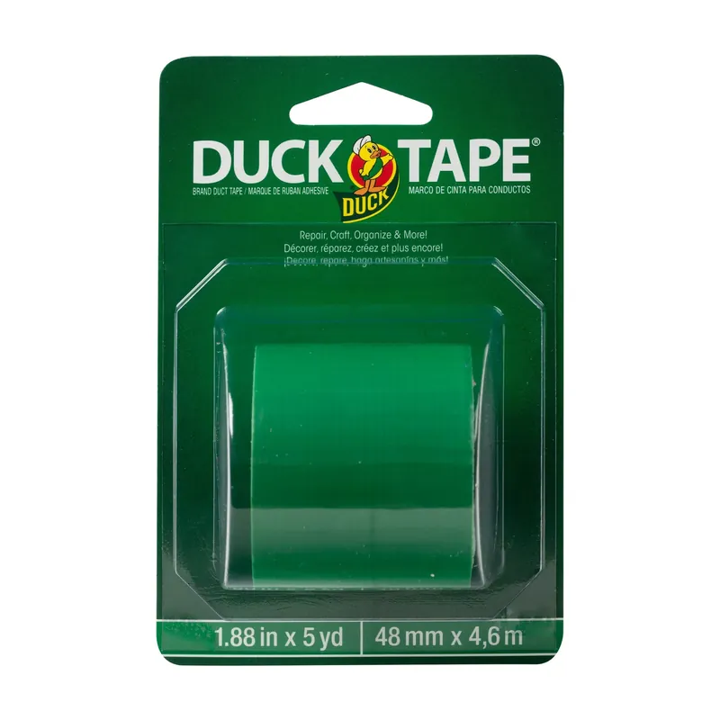 1.88 In. W X 5 Yd L Green Solid Duct Tape - Heavy Duty